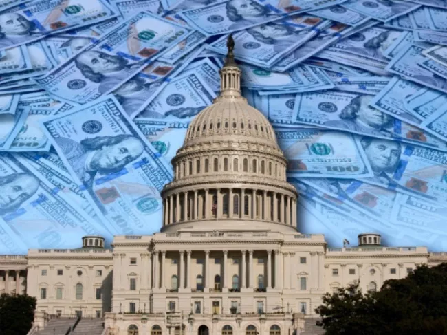 capital building with money